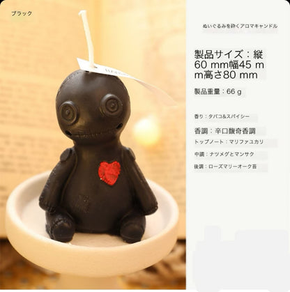 「送料無料」ハロウィンアロマキャンドル　ぬいぐるみお化け2個セット　蝋燭　彼氏ギフトプレゼント